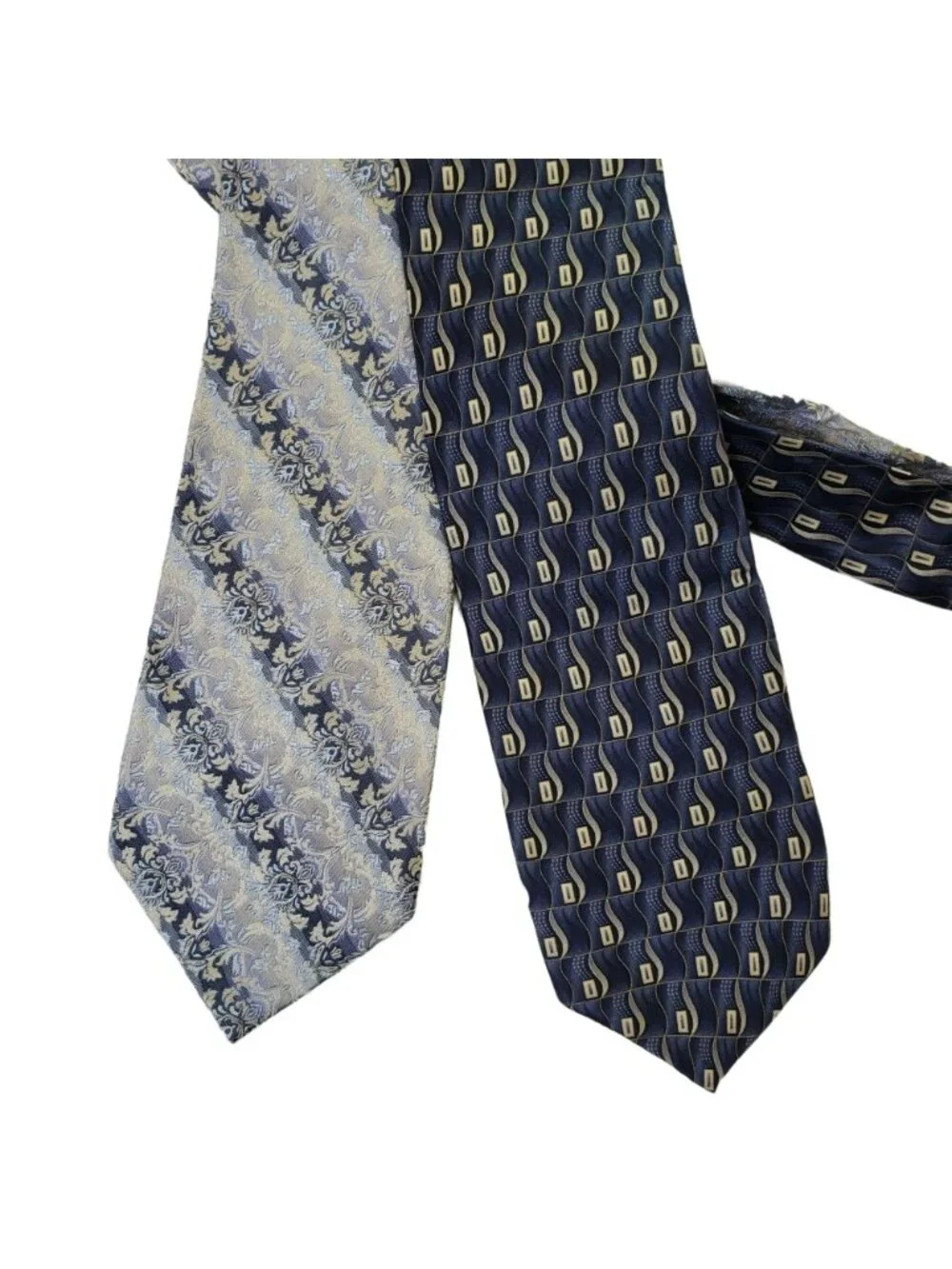 Bundle of 2 100% Silk Ties Pierre Cardin